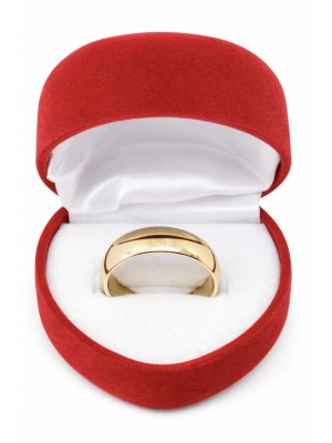 14 Ayar Bombeli Klasik Altın Alyans (6mm) - AS0002