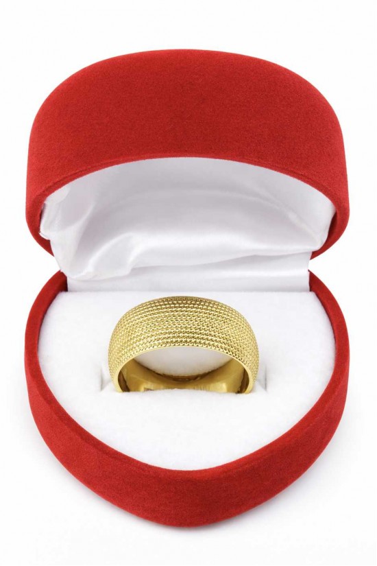 14 Ayar Desenli Altın Alyans - AS0003