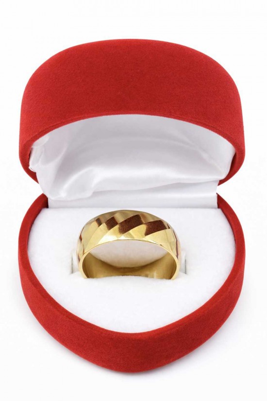 14 Ayar Burgu Desenli Altın Alyans - AS0004