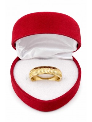 14 Ayar Desenli Altın Alyans - AS0007