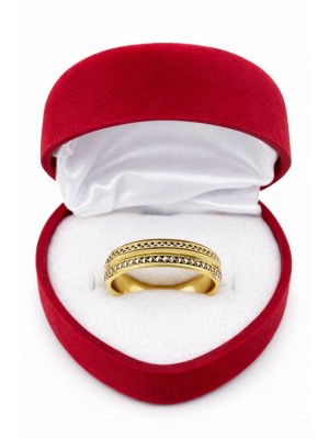 14 Ayar Desenli Altın Alyans - AS0008