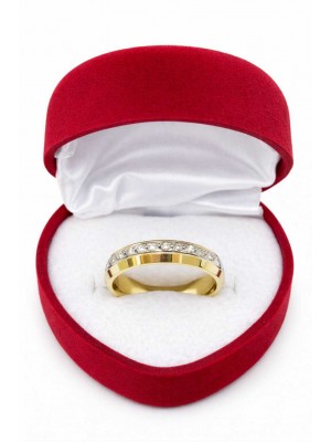 14 Ayar Taş Görünümlü Desenli Altın Alyans - AS0009