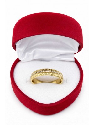 14 Ayar Desenli Altın Alyans - AS0014