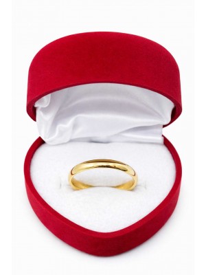 14 Ayar Bombeli Klasik Altın Alyans (3mm) - AS0021