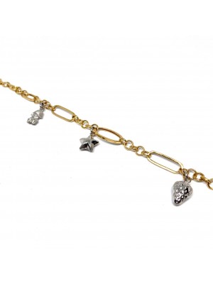 Halka Zincir Model Altın Bileklik - KB0236