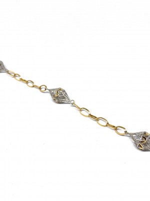 Halka Zincir Model Altın Bileklik - KB0239