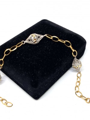 Halka Zincir Model Altın Bileklik - KB0239