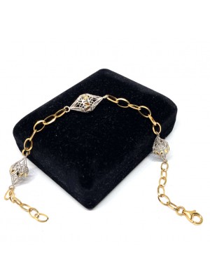 Halka Zincir Model Altın Bileklik - KB0239