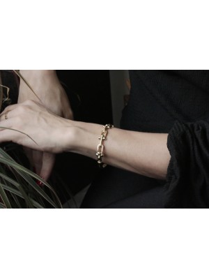 14 Ayar Altın Tiffany Model Taşsız Kelepçe