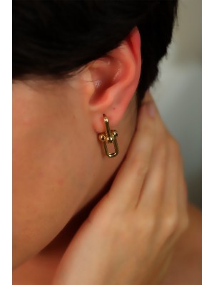 14 Ayar Altın Özel Tiffany Küpe