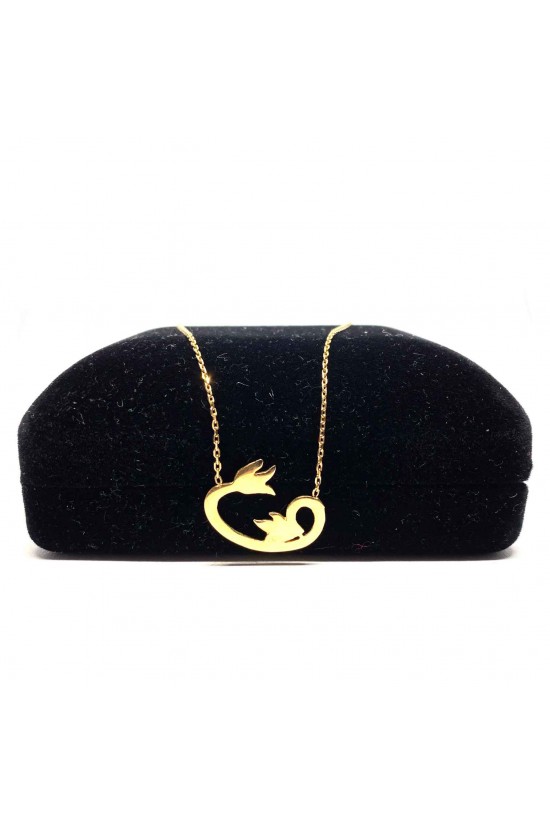 Çiçek Motifli Kolye - AK0140