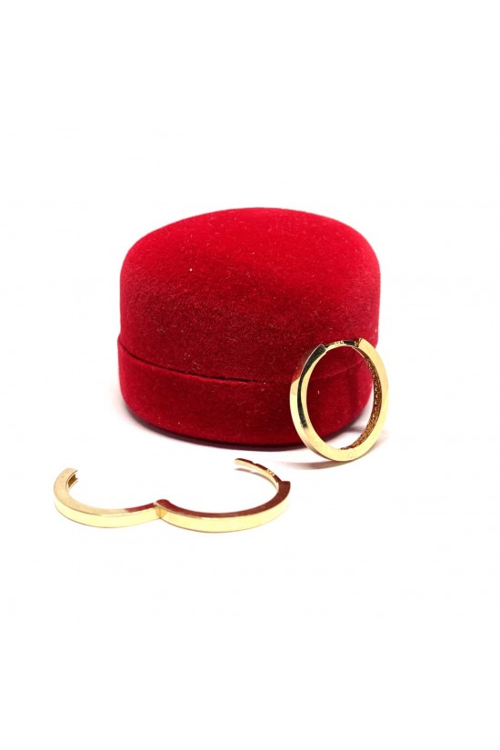 Altın Halka Küpe 14 Ayar - TK0383