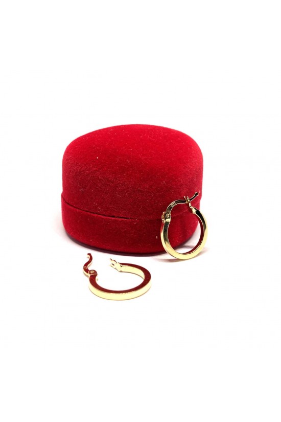 Altın Halka Küpe 14 Ayar - TK0394
