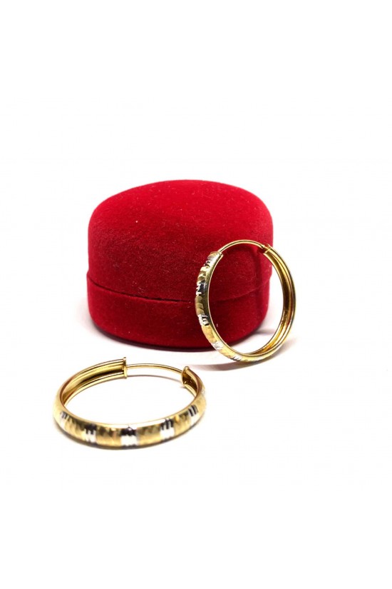 Altın Halka Küpe 14 Ayar - TK0395