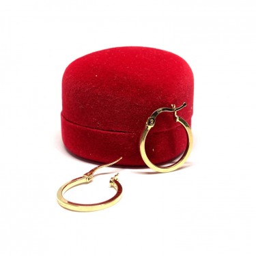 Altın Halka Küpe 14 Ayar - TK0397