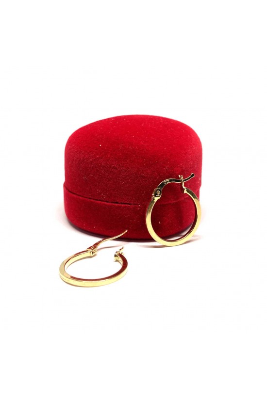 Altın Halka Küpe 14 Ayar - TK0397