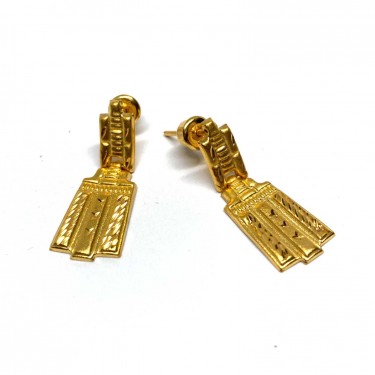 22 Ayar Retro Model Altın Küpe - TK0409