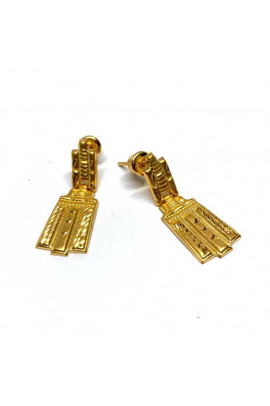 22 Ayar Retro Model Altın Küpe - TK0409