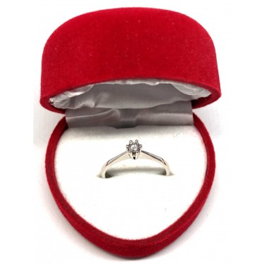 0,10 Karat Tektaş Pırlanta Yüzük - PY0030