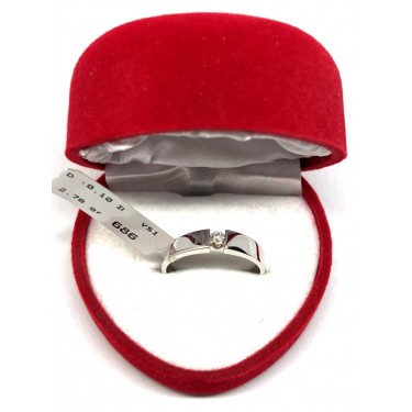 0,10 Karat Tektaş Pırlanta Yüzük - PY0032