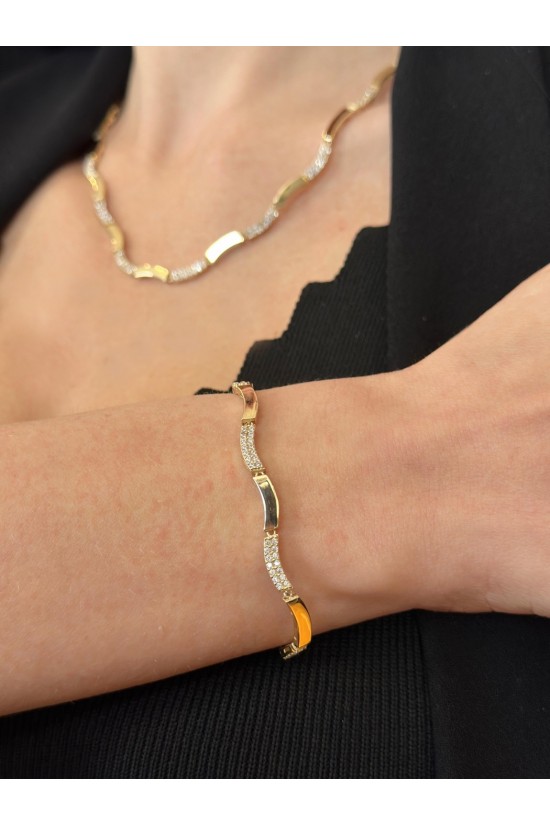 14 Ayar Altın Curve Of Elegance Set
