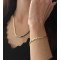 14 Ayar Altın Geometric Sparkle Set