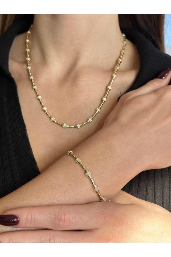 14 Ayar Altın Golden Elegance Set