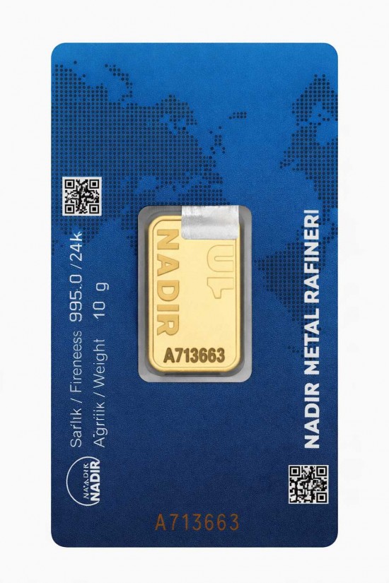 24 Ayar 10 Gr Gram Altın - ZY0003