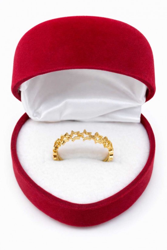 14 Ayar Yıldızlı Tamtur Yüzük - KY0685