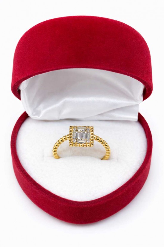 14 Ayar Minimal Baget Yüzük - KY0689