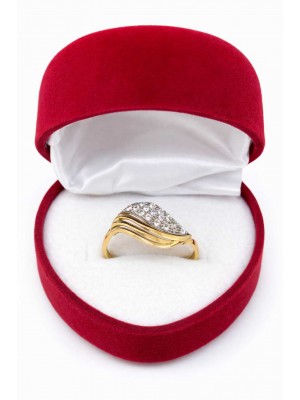 14 Ayar Lale Motifli Yüzük - KY0690