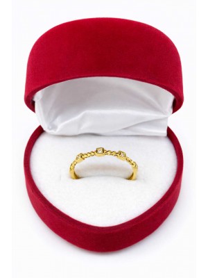 14 Ayar Minimal Sırataşlı Yüzük - KY0691