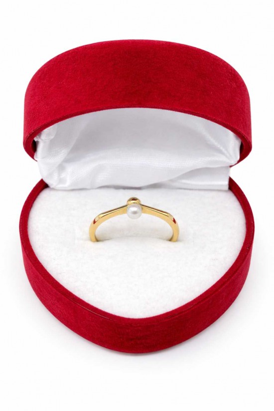 14 Ayar Minimal İncili Yüzük - KY0693