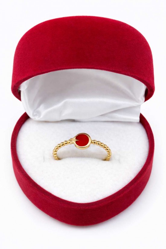 14 Ayar Minimal Ay Yıldızlı Yüzük - KY0695