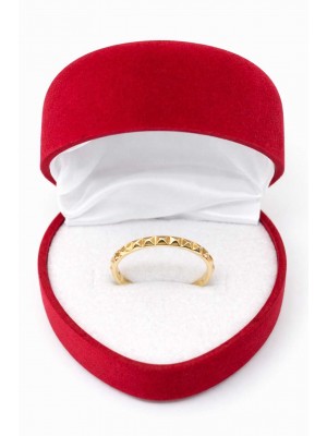 14 Ayar Minimal Piramit Desenli Yüzük - KY0703