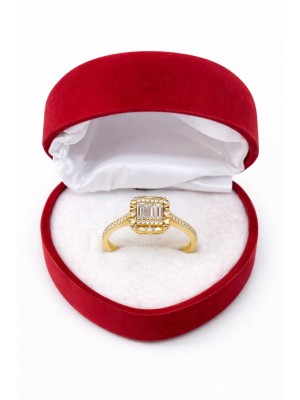 14 Ayar Minimal Baget Yüzük - KY0713