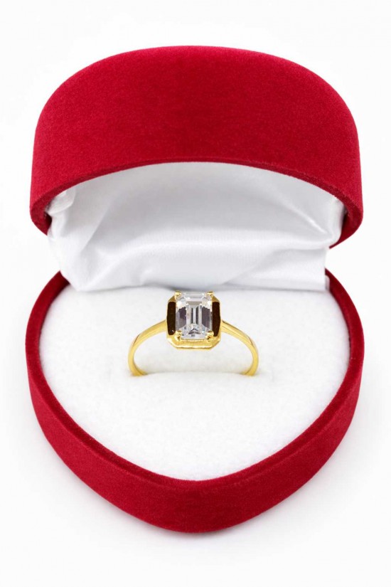 14 Ayar Minimal Baget Yüzük - KY0714