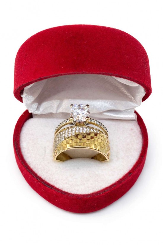 Tektaş Beştaş Elit Baget Altın Yüzükler - KY0172